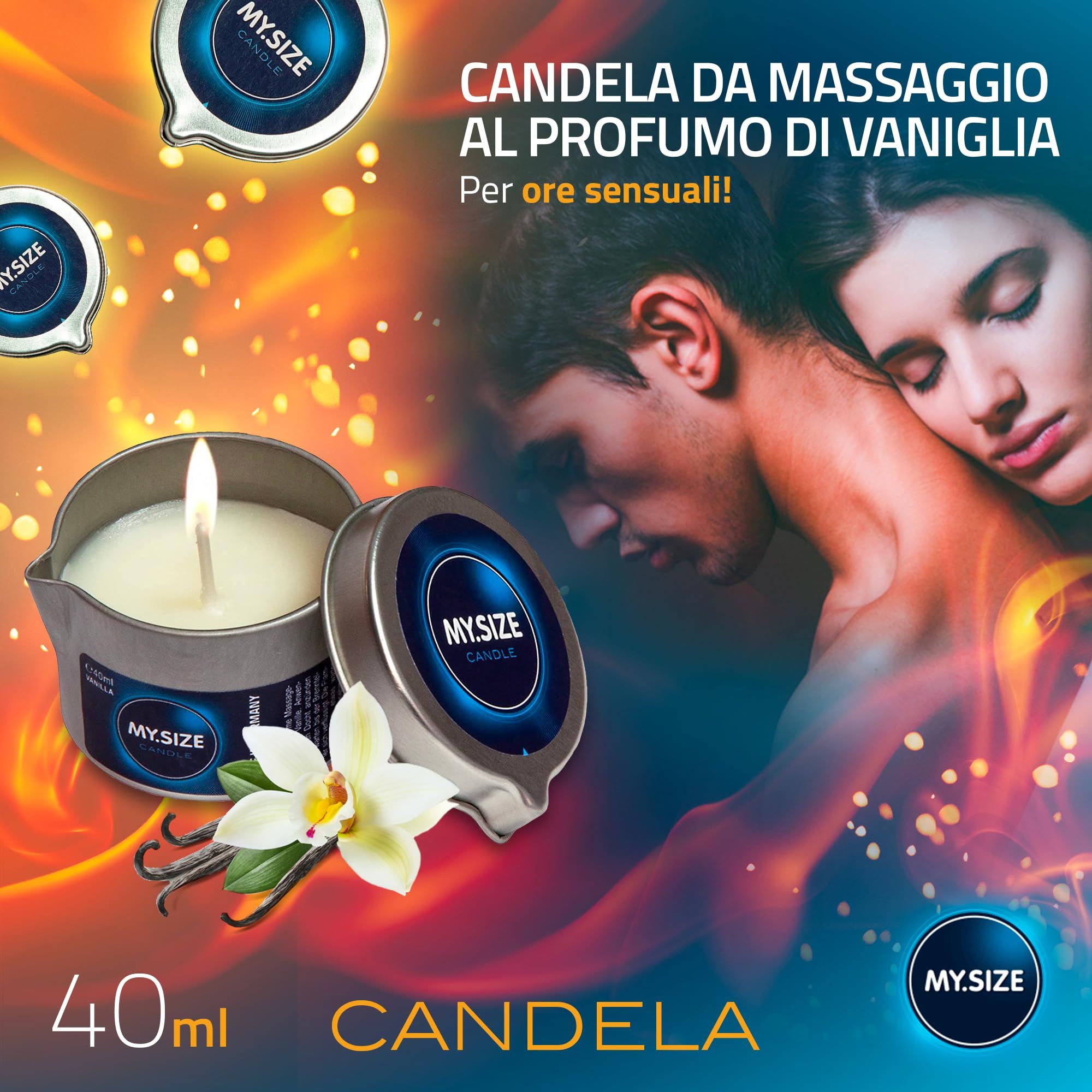 MY.SIZE Candela da Massaggio Vaniglia