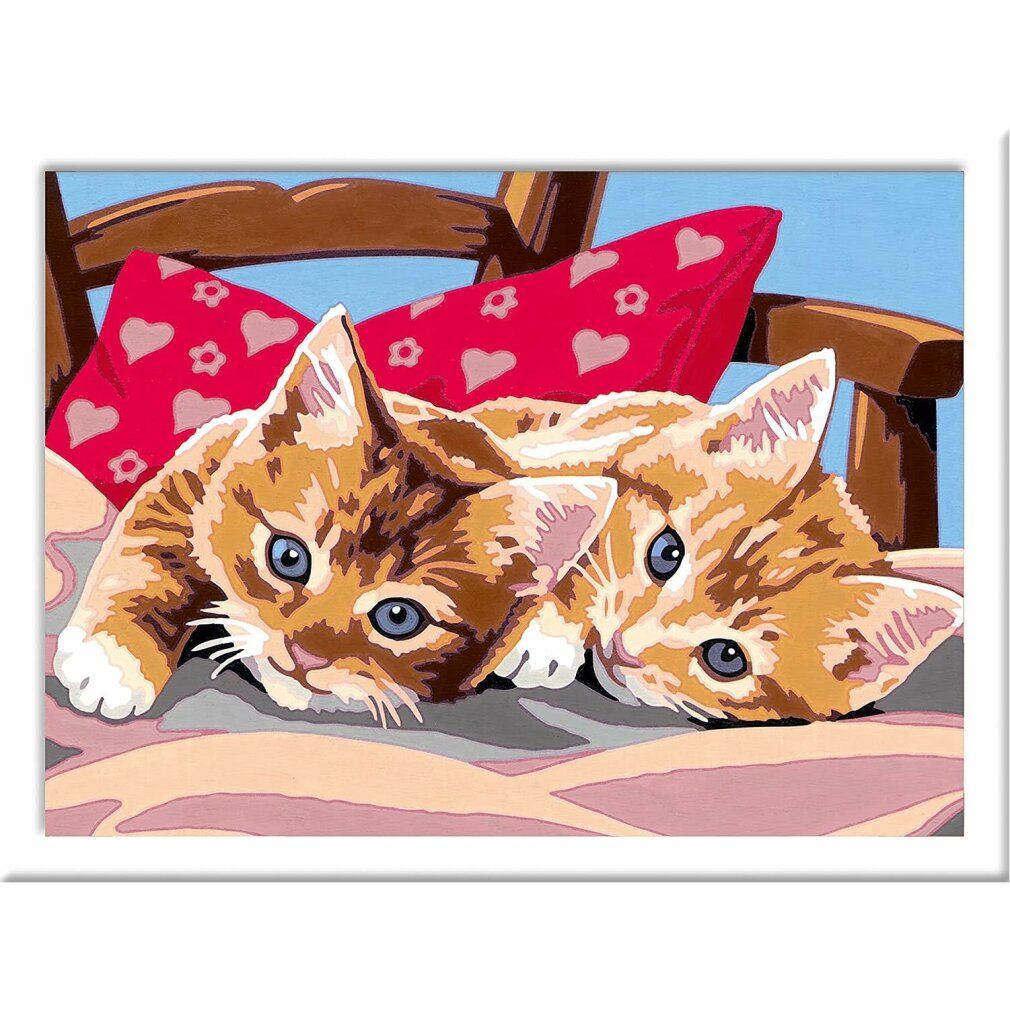 ravensburger CreArt Pittura con numeri: due teneri gattini 24x18cm