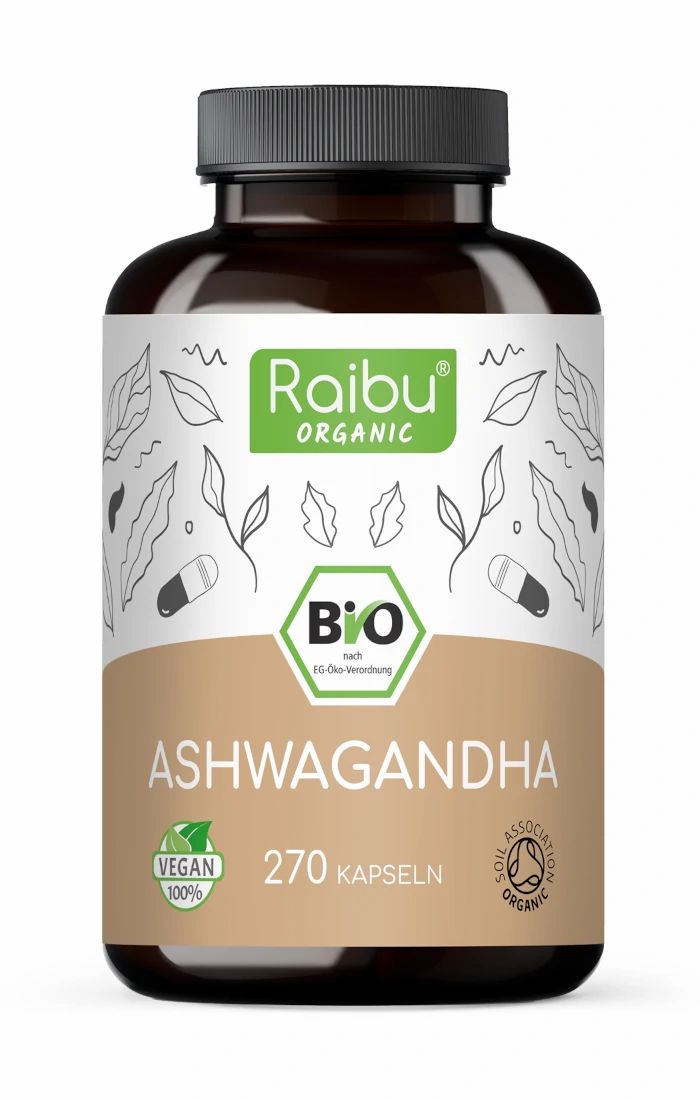RAIBU Ashwagandha Capsule Bio Alto Dosaggio