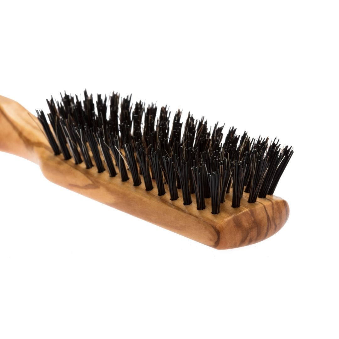 Nippes Solingen OLIVIA Spazzola per capelli con setole in crine/nylon, legno d'ulivo