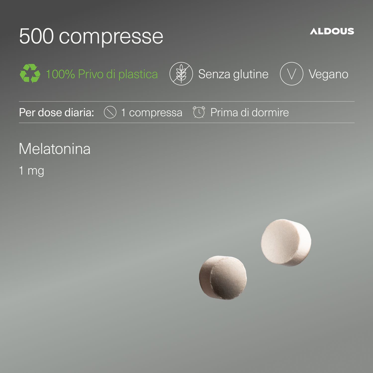 Aldous - Melatonina Pura - Dormire Meglio