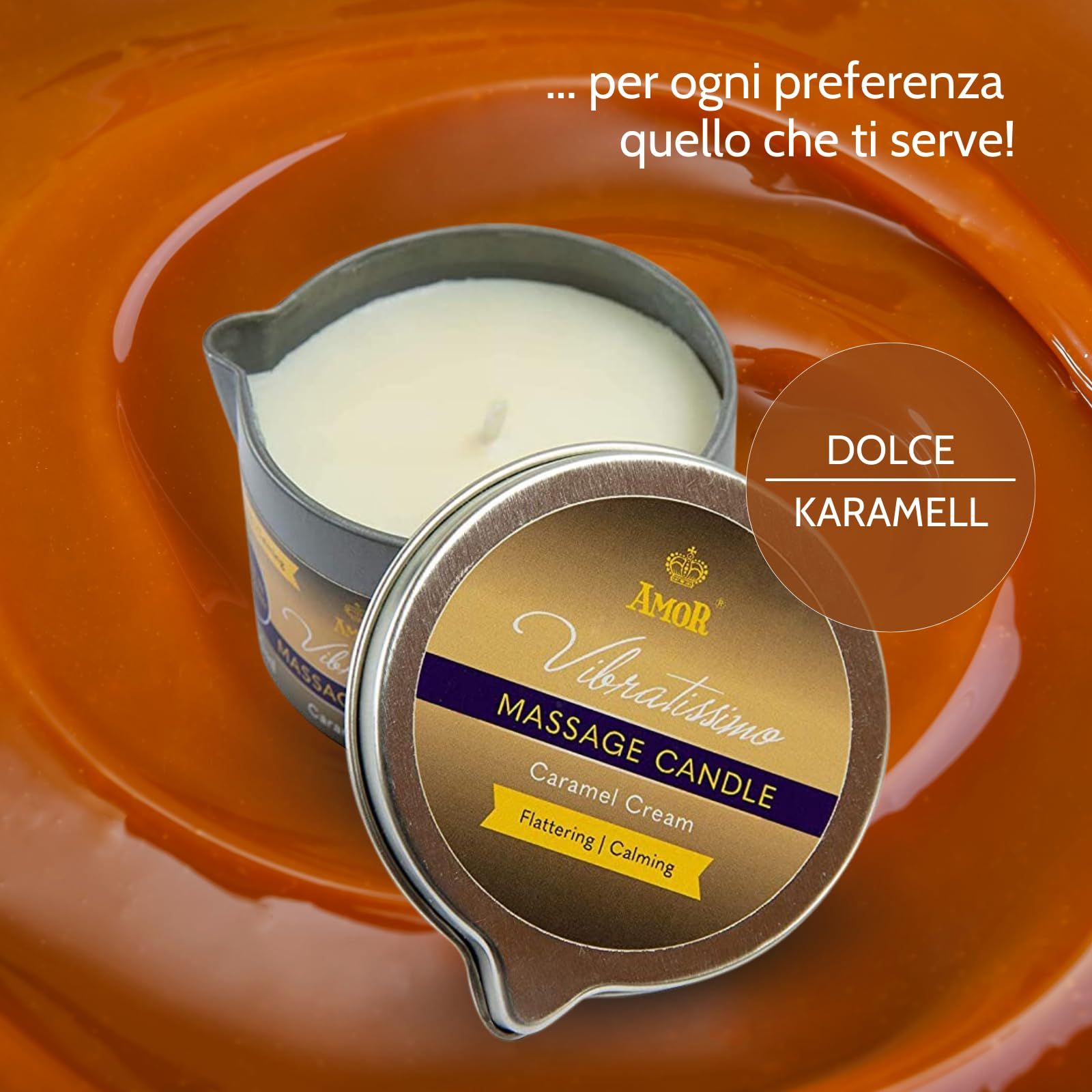 Vibratissimo Candela da Massaggio Caramel Cream