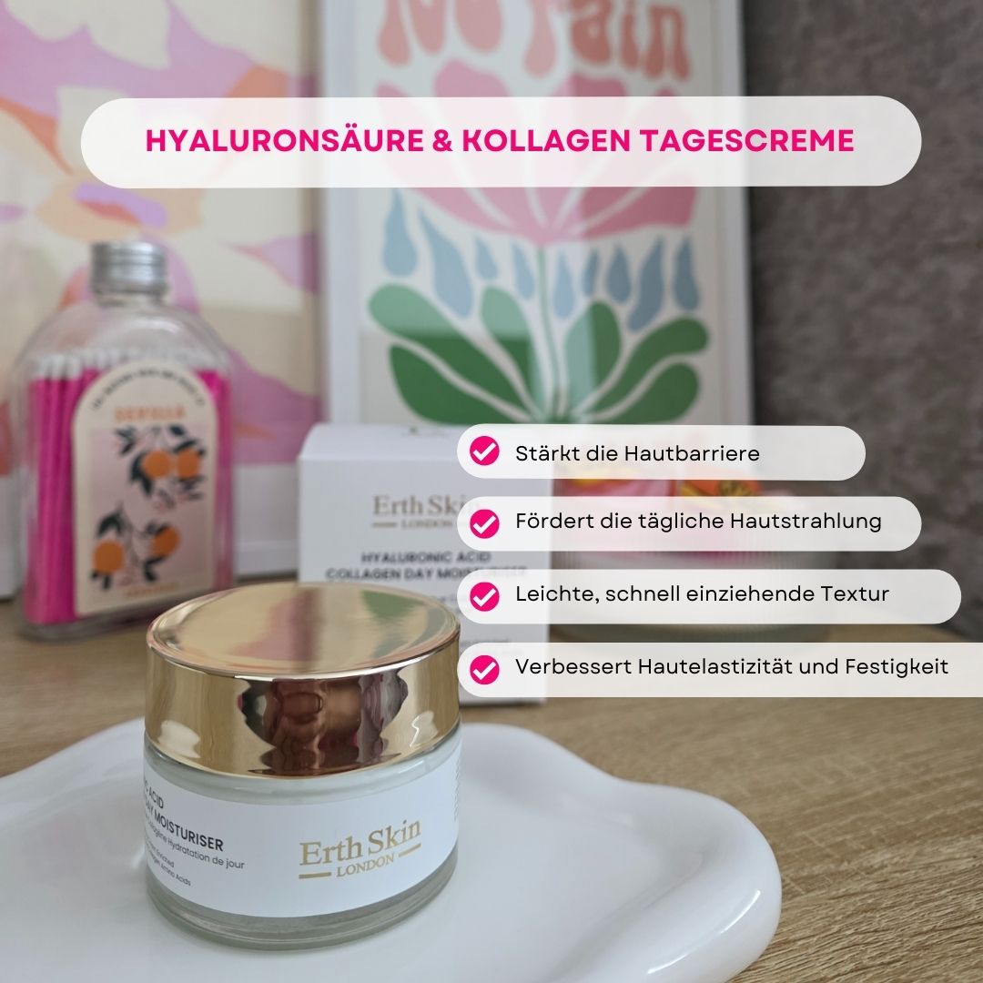 ErthSkin London Anti-Aging Crema da giorno all'acido ialuronico e collagene