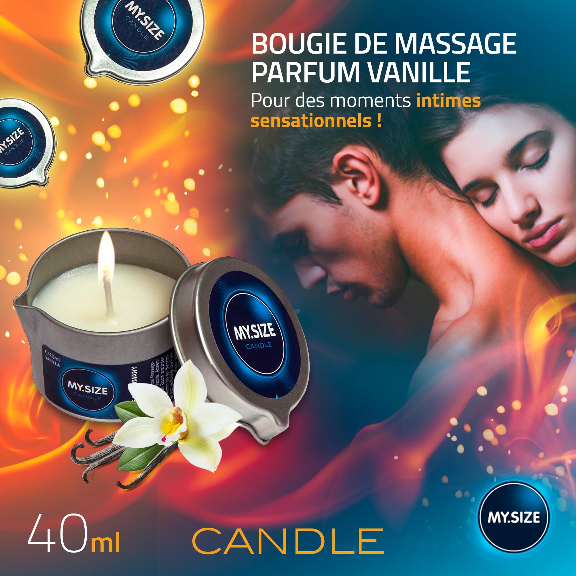 MY.SIZE Candela da Massaggio Vaniglia