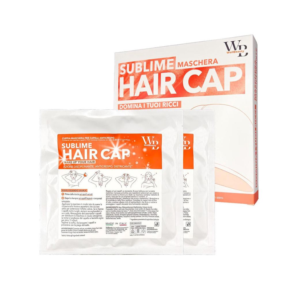 Wellbeauty - Maschera Capelli Monouso Anticrespo Disciplinante