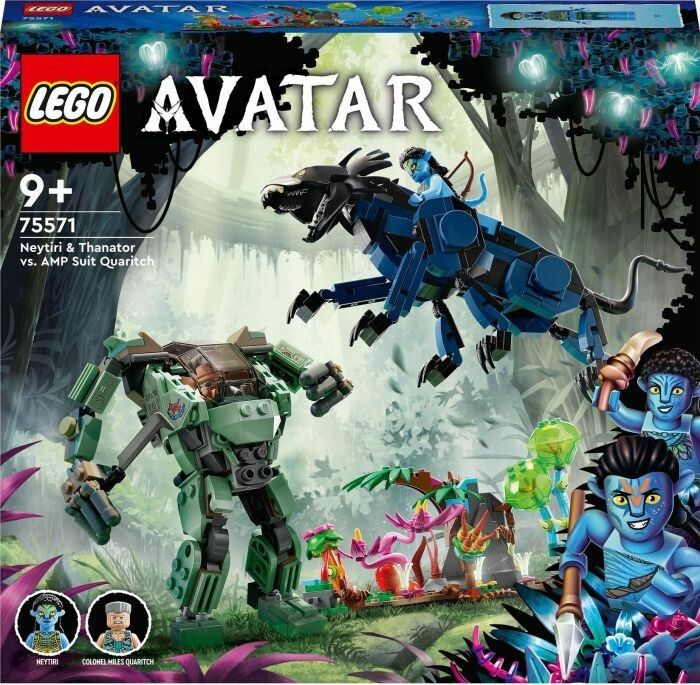 LEGO Avatar Neytiri e Thanator vs. Quaritch con tuta AMP