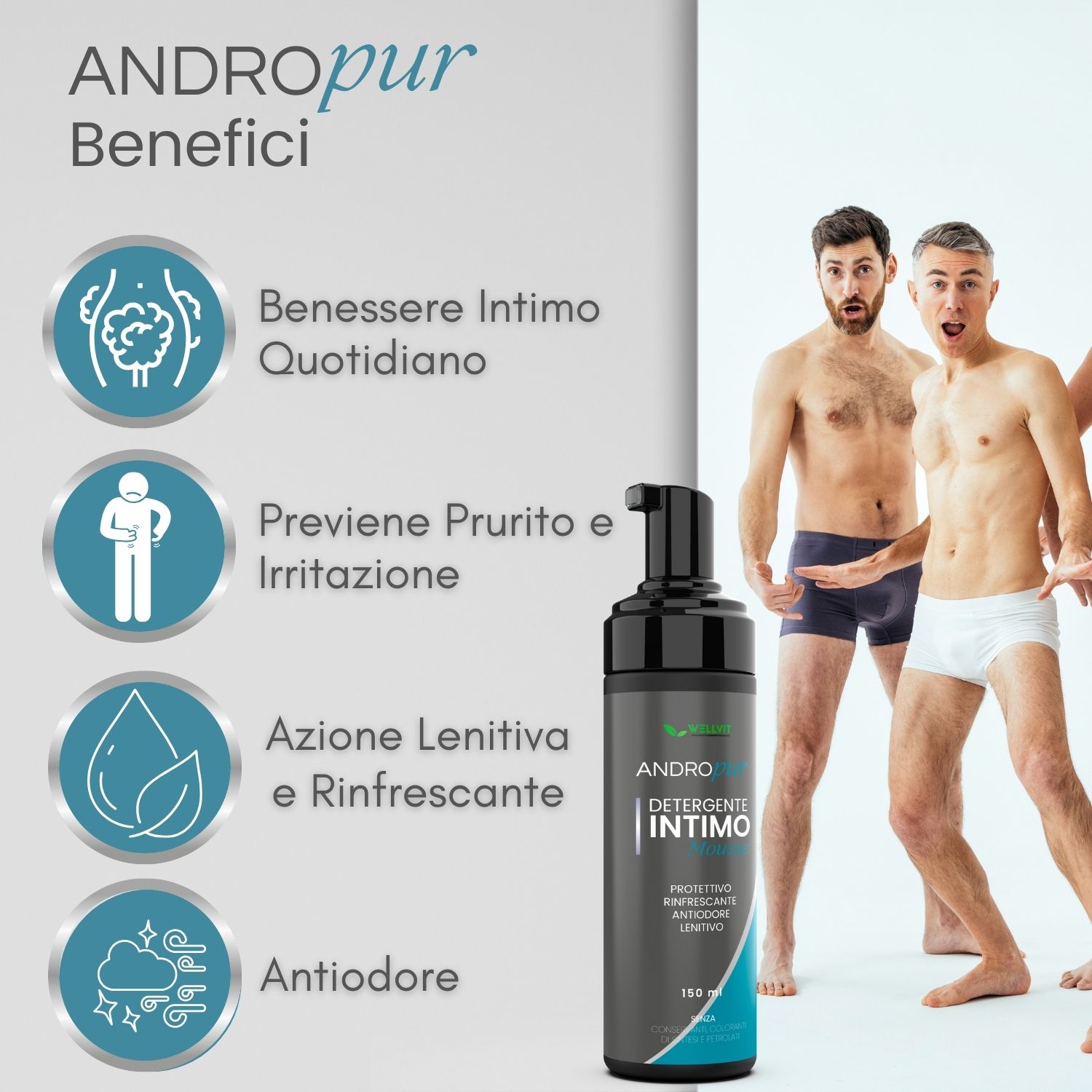 Wellvit | Andropur Detergente Intimo Maschile