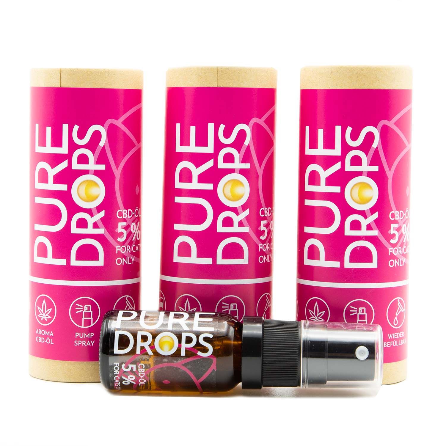 PURE DROPS CBD ÖL 5% 2+1 Gratis per gatti e animali dall'Austria