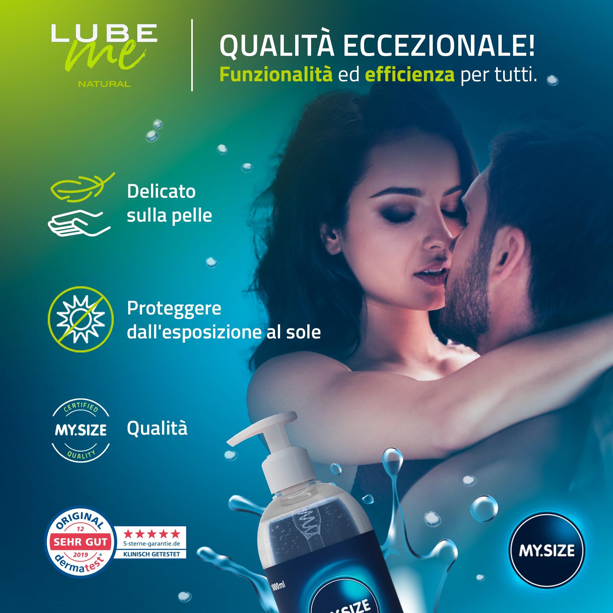 MY.SIZE Lube Me Natural lubrificante con sigilli.