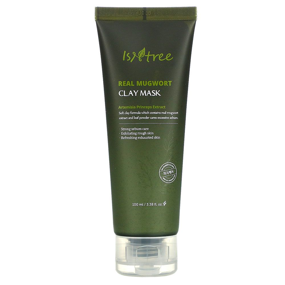 ISNTREE Mugwort Calming Clay Mask – Maschera viso lenitiva all'argilla con artemisia