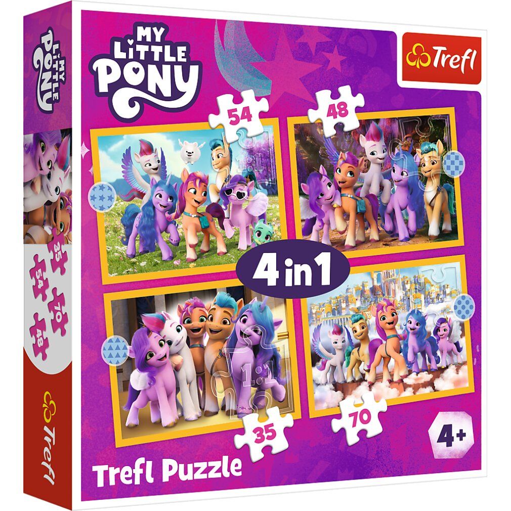 trefl Puzzle My Little Pony: Meet the Ponies 4in1 (35,48,54,70 pezzi)