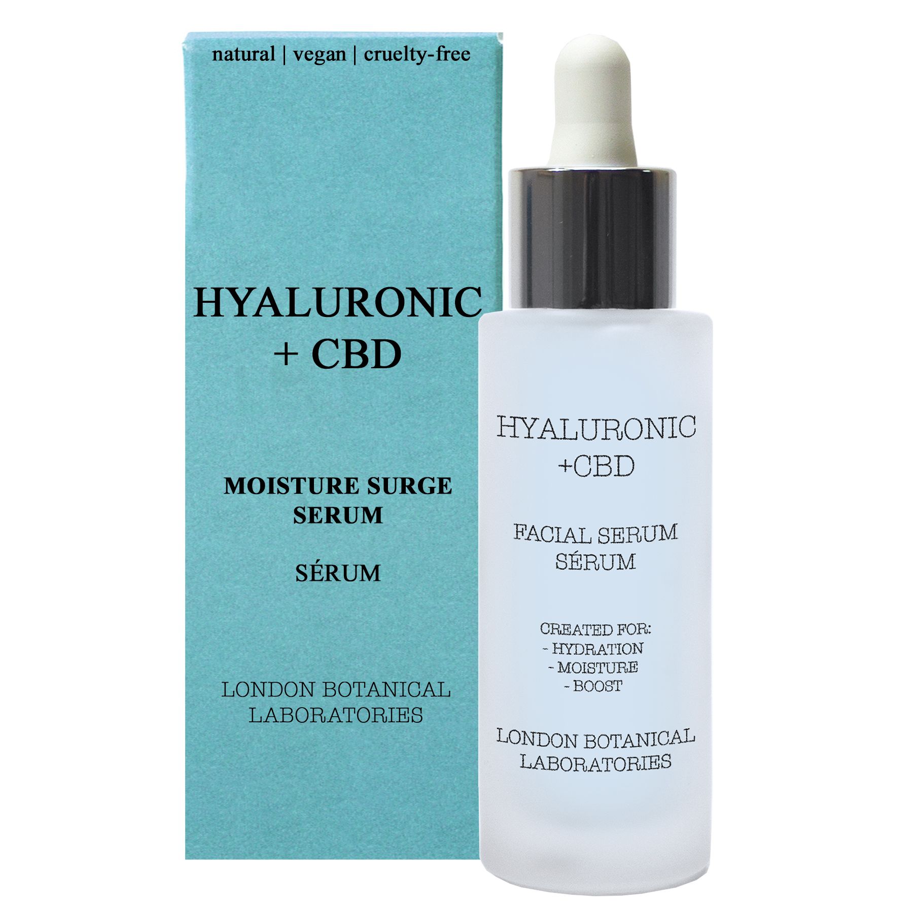 London botanical loboratories Anti-Aging Siero antiumidità all'acido ialuronico + CBD