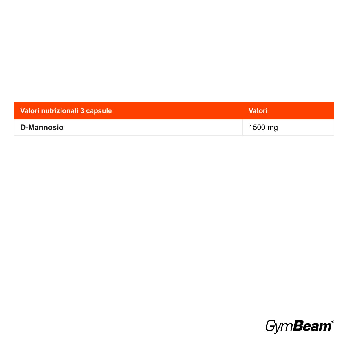 GymBeam D-Mannosio zucchero semplice capsule