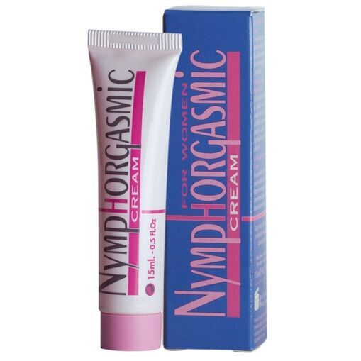 Tubo di crema e scatola di cartone con accenti rosa e blu.