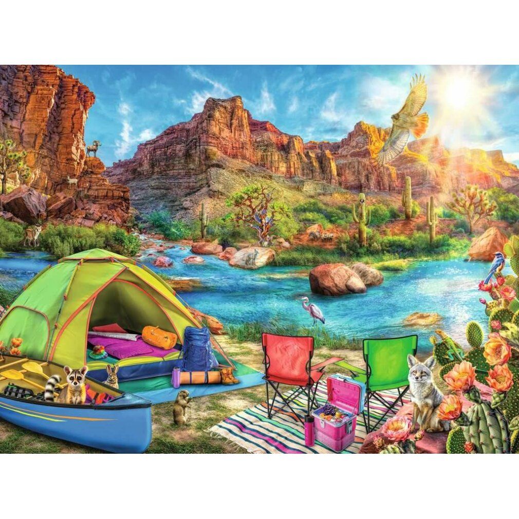 Puzzle ravensburger Campeggio nel Canyon 1500 pezzi