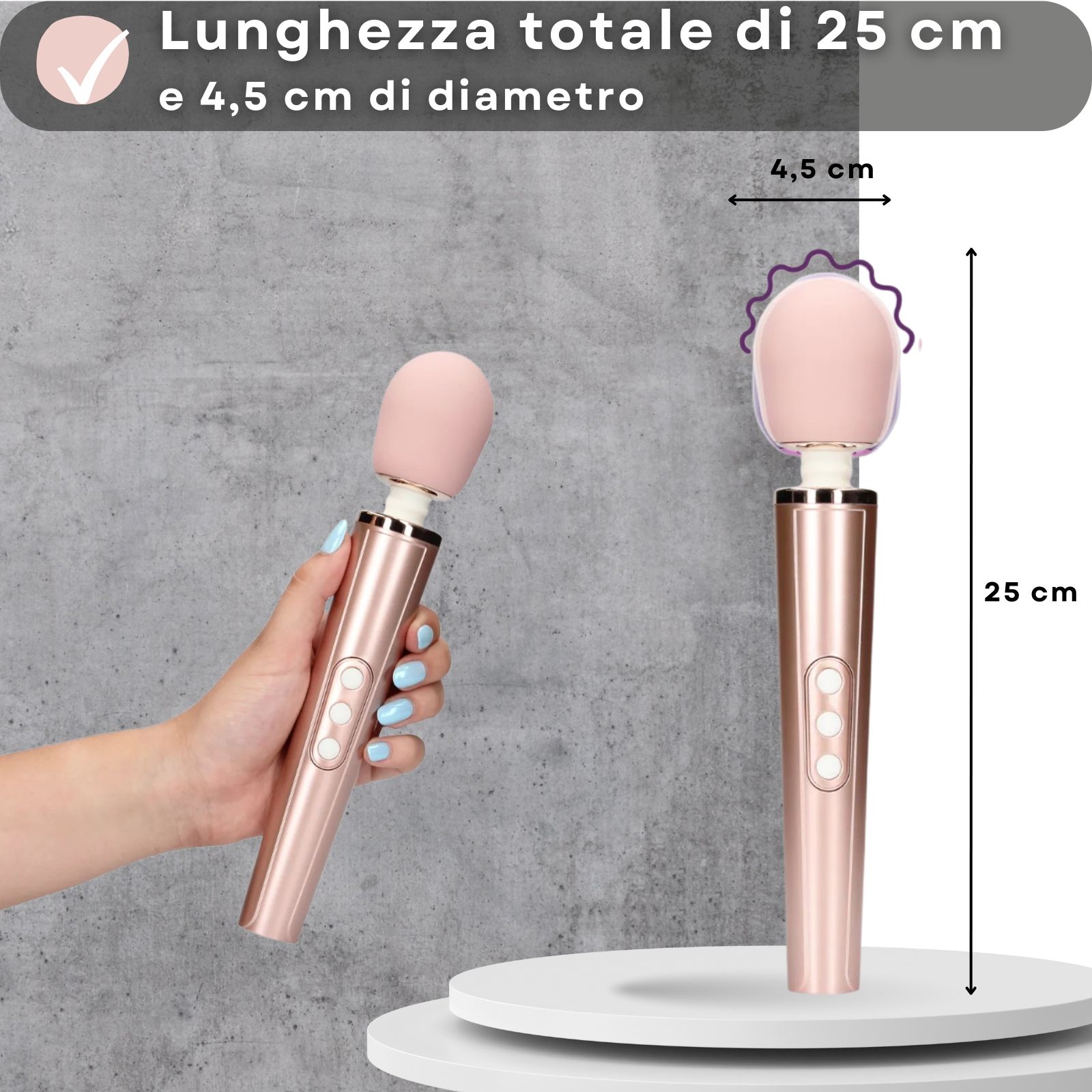 Lovelyness - Vibratore a asta massaggiante - Rosa