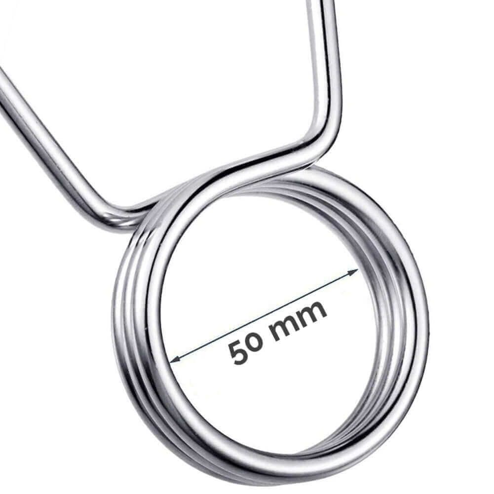 FFitness 4 Morsetti Ferma Peso - Collari da 50 mm per Bilanciere Olimpico FF