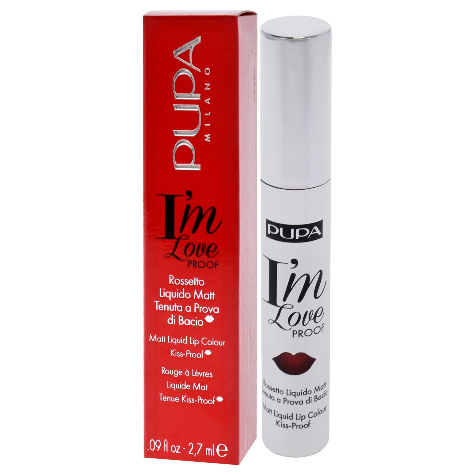 Pupa I'M Loverproof Rossetto Liquido Opaco 27 Ml 010 Rosso Fuoco
