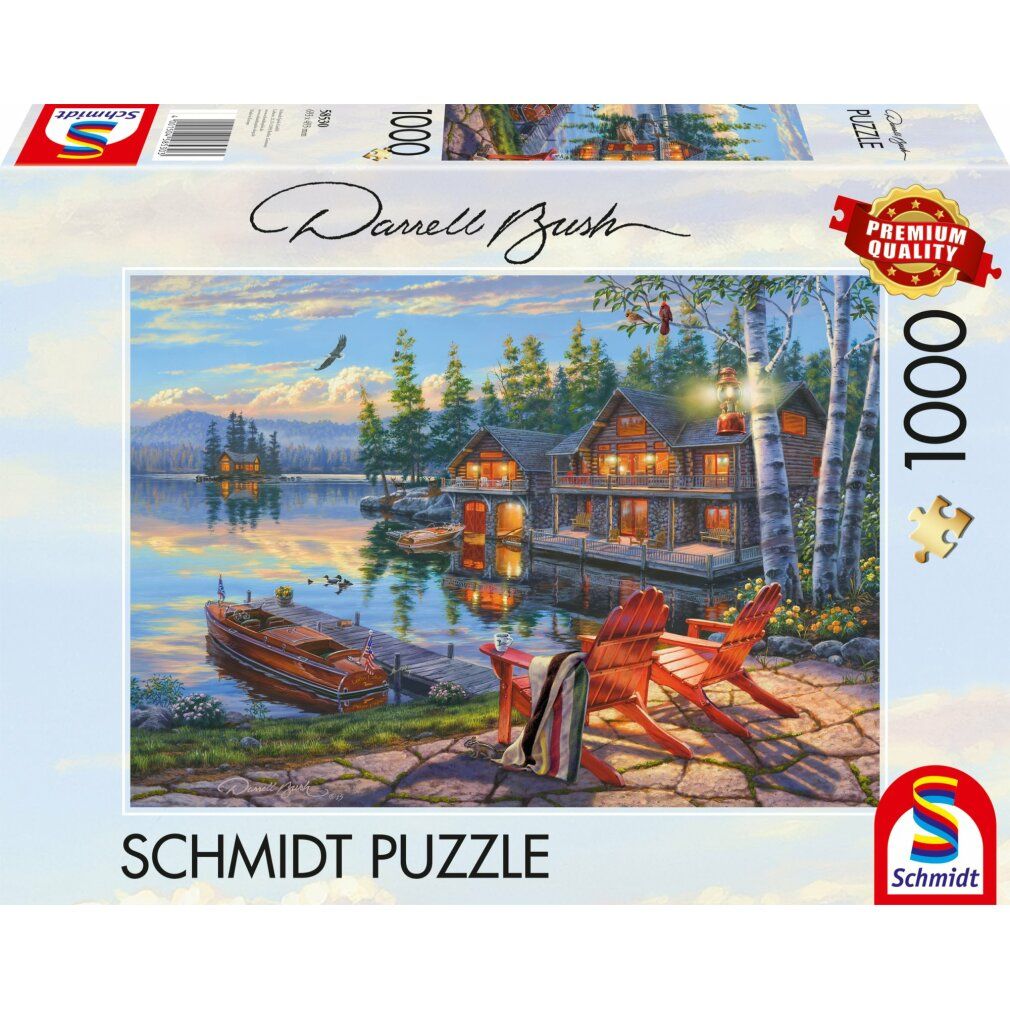 schmidt Puzzle Shore of Loon Lake, New York 1000 pezzi