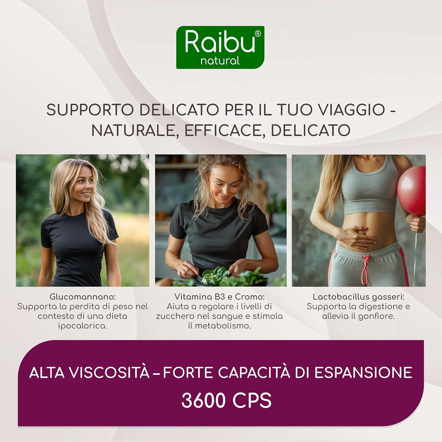 Glucomannano Capsule ad Alto Dosaggio - RAIBU