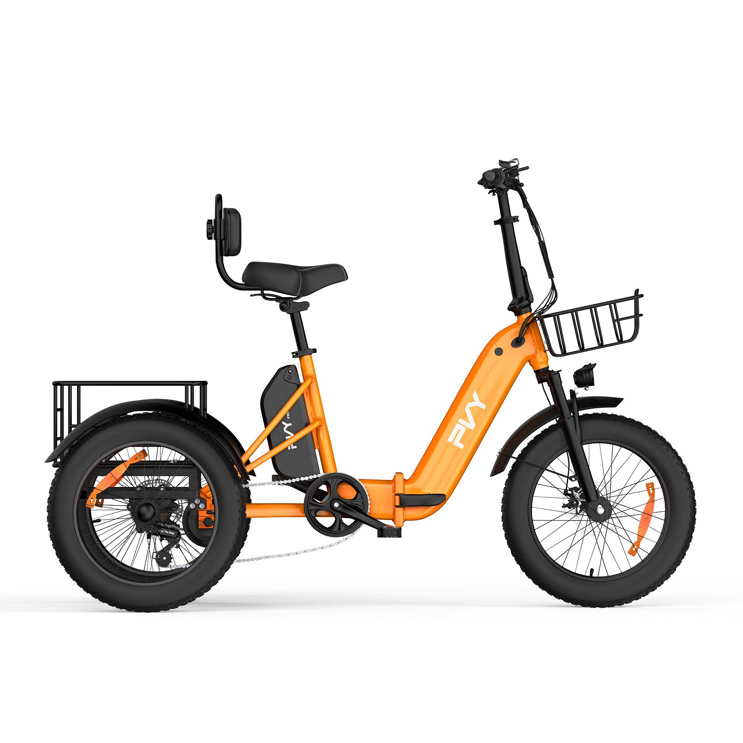 PVY F20 Triciclo elettrico pieghevole, batteria da 48 V 21 Ah