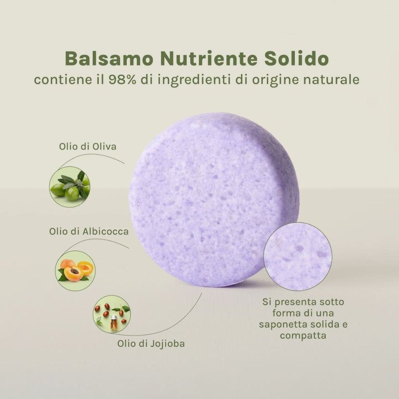R5 Balsamo Solido Capelli, 98% Naturale, Fragranza Fiorita, Vegano, Made in Italy