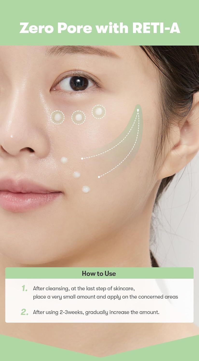 Primo piano di un viso con punti disegnati. Testo: How to Use. Istruzioni per l'uso della crema.