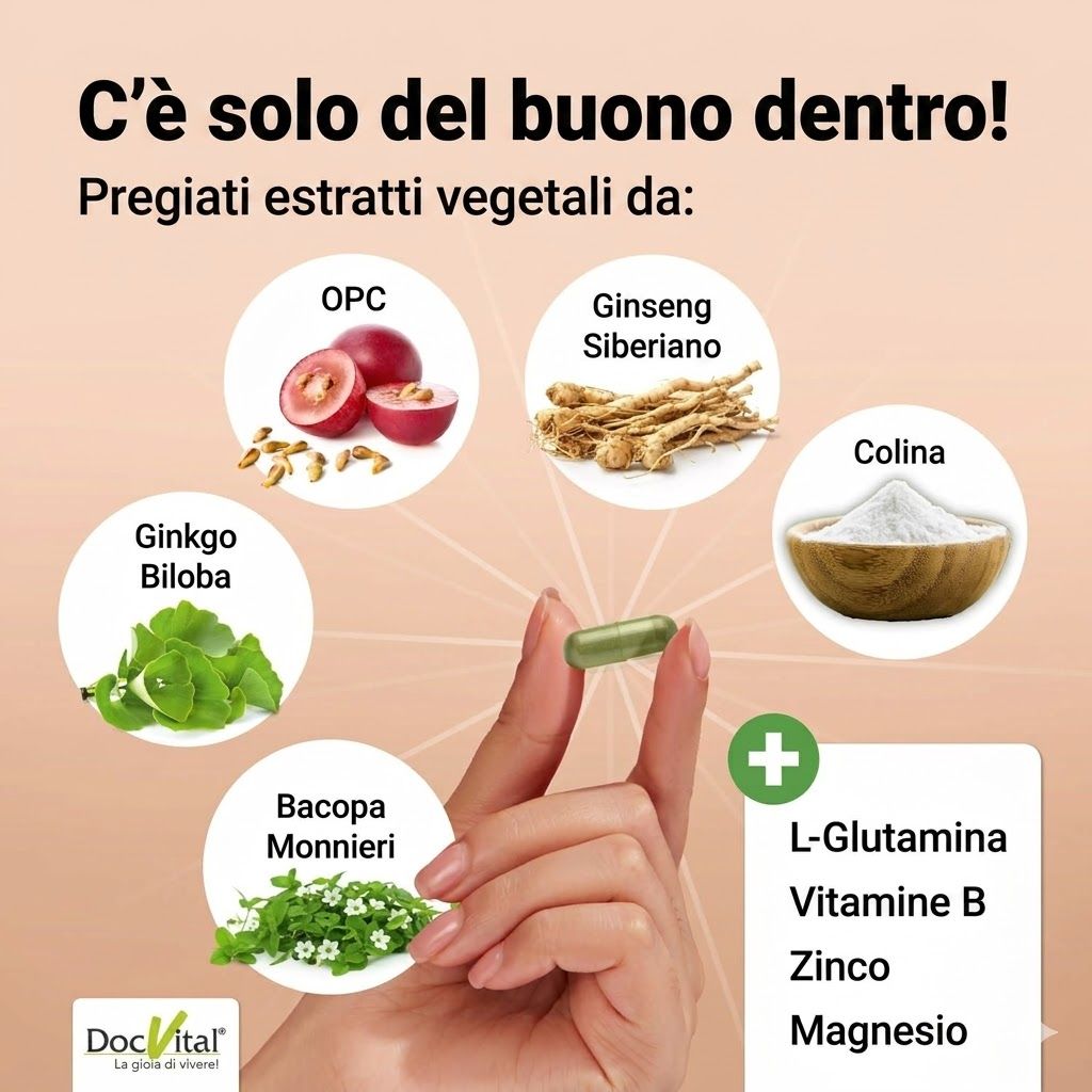 DocVital Capsule Complesso Vitalità del Cervello Capsule