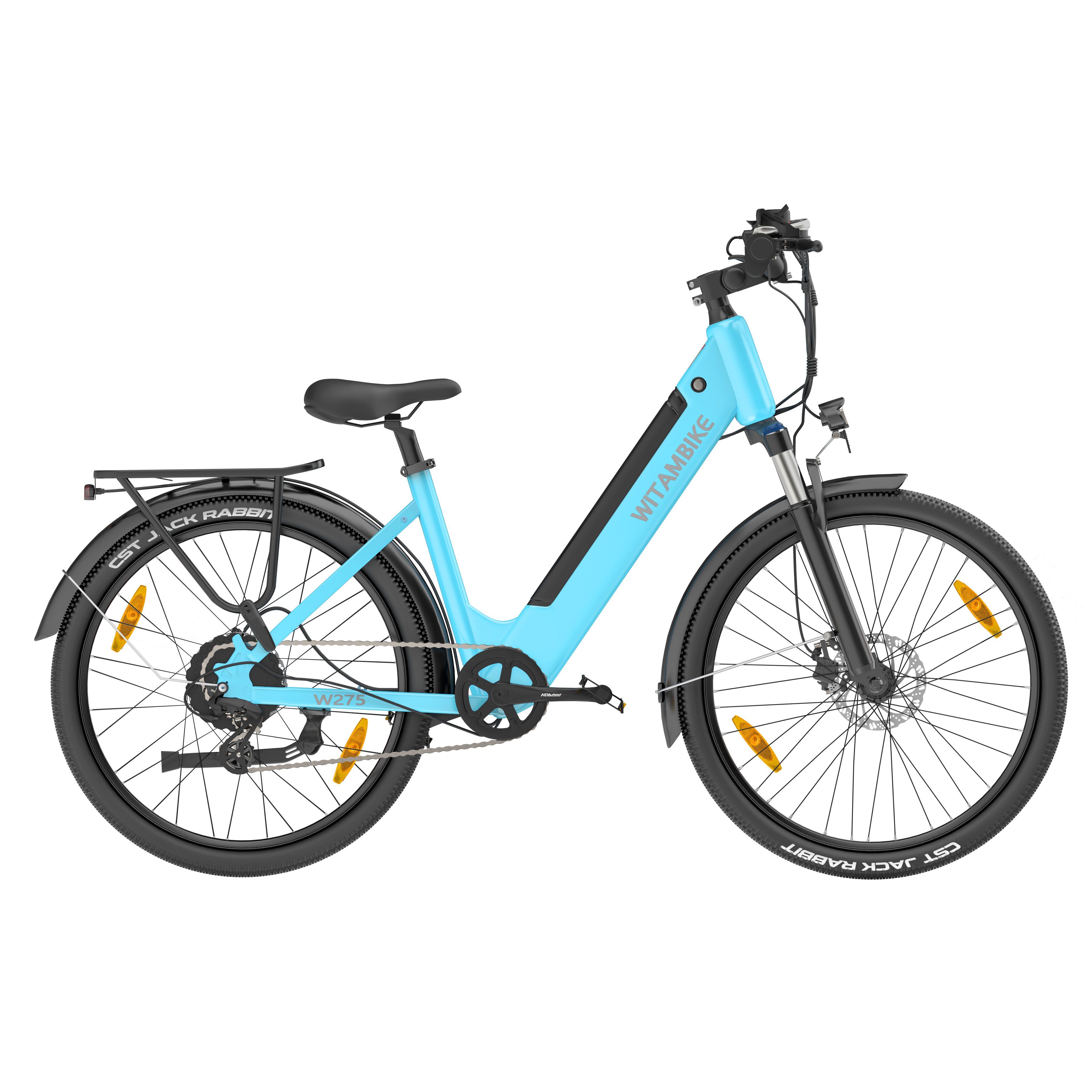 WITAMBIKE W275 Bicicletta elettrica da pendolare, 36V 13AH, pneumatici 27,5" x 2.10