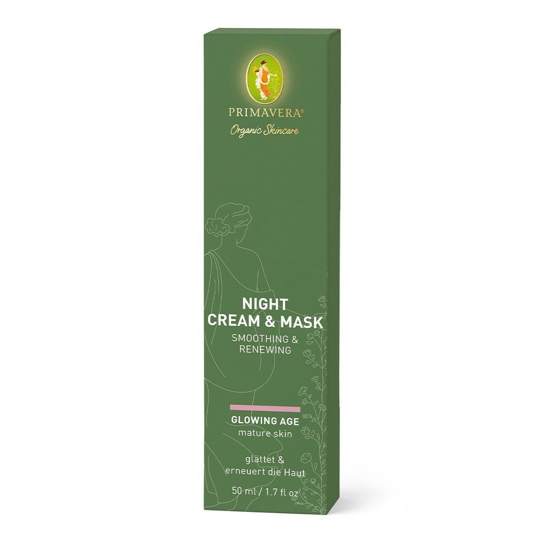 Crema e maschera da notte Primavera Organic Skincare Glowing Age