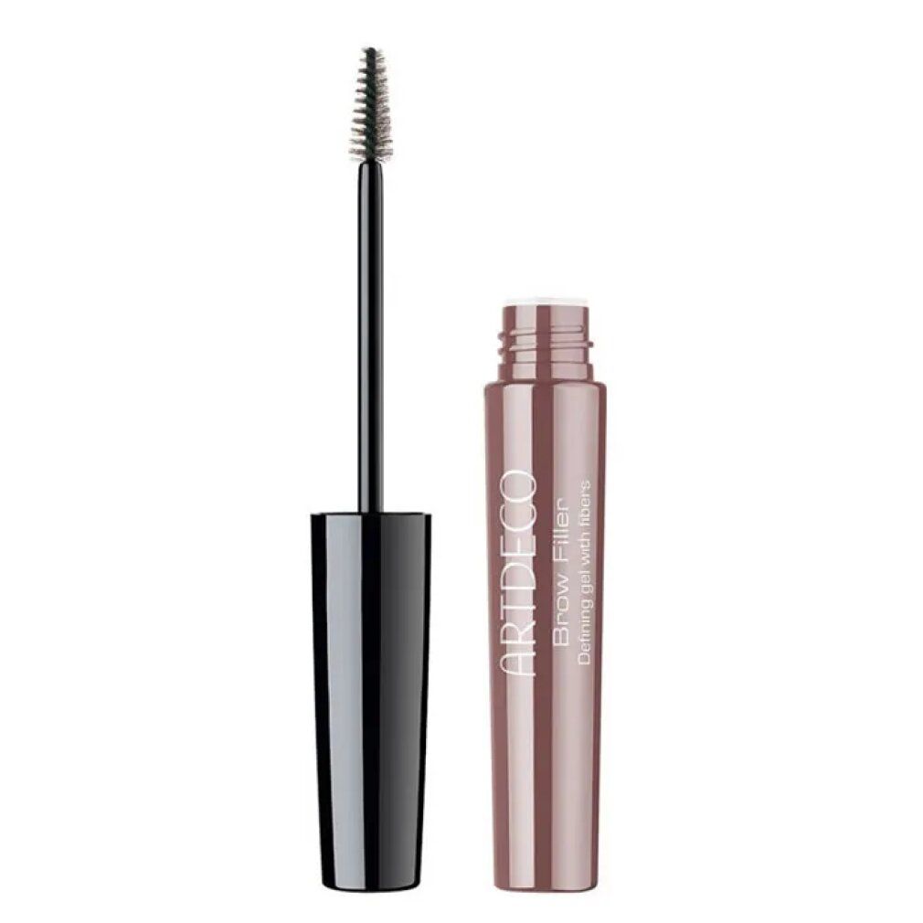 Artdeco Brow Filler con spazzola e flacone aperto. Nome del prodotto e marchio visibili.