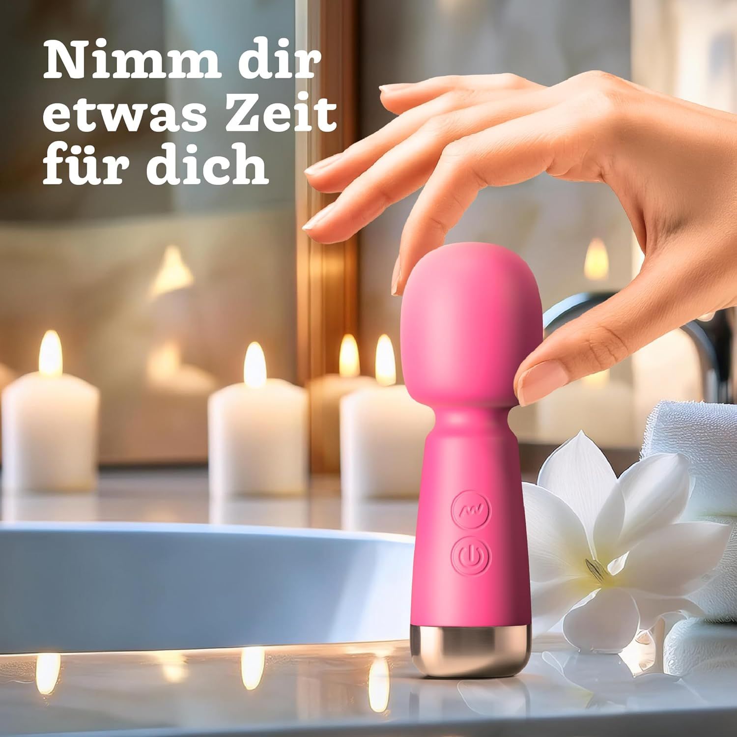 Oliver James Bullet Mini Vibratore, colore rosa