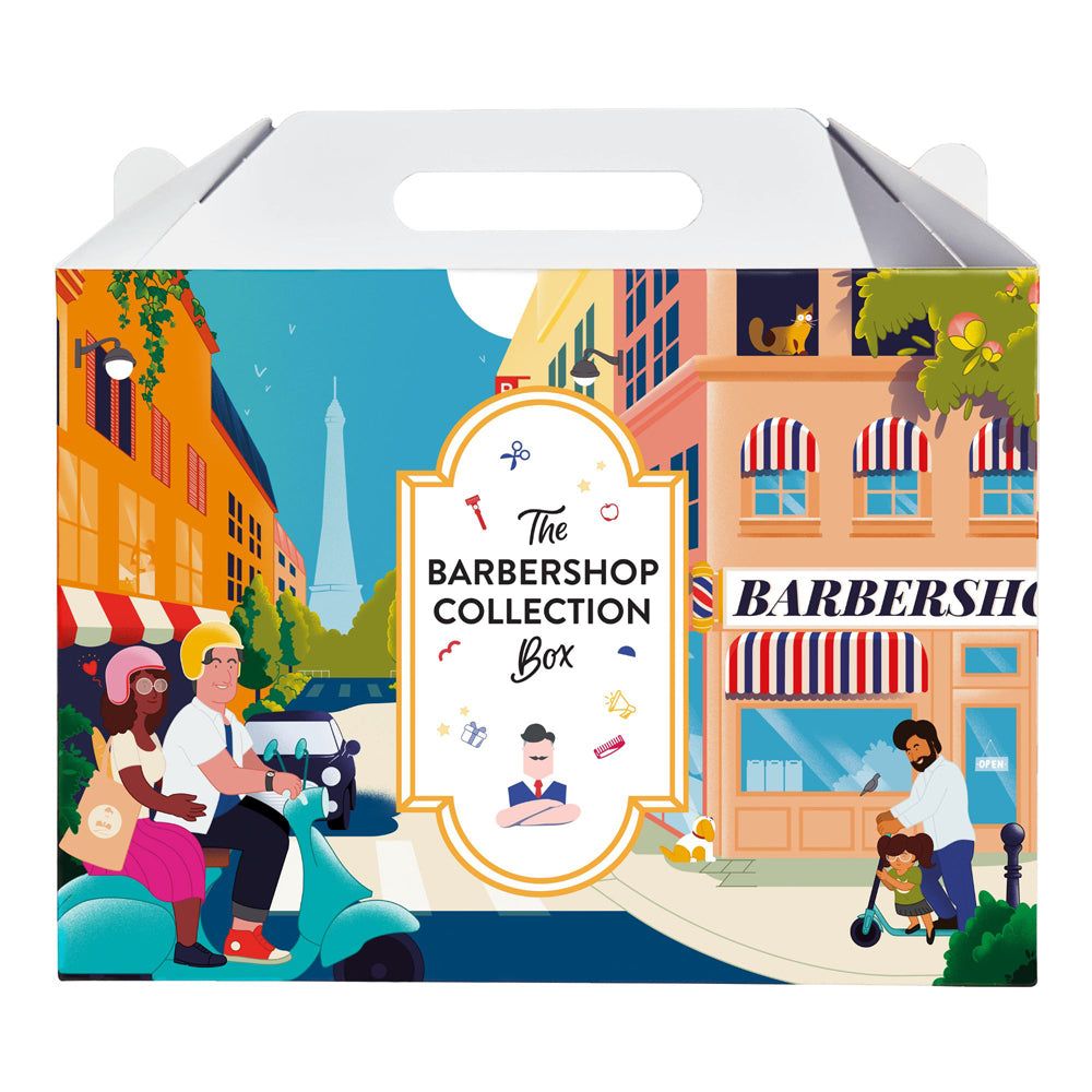 Monsieur BARBIER - Set completo per la cura della pelle maschile - THE BARBERSHOP COLLECTION BOX