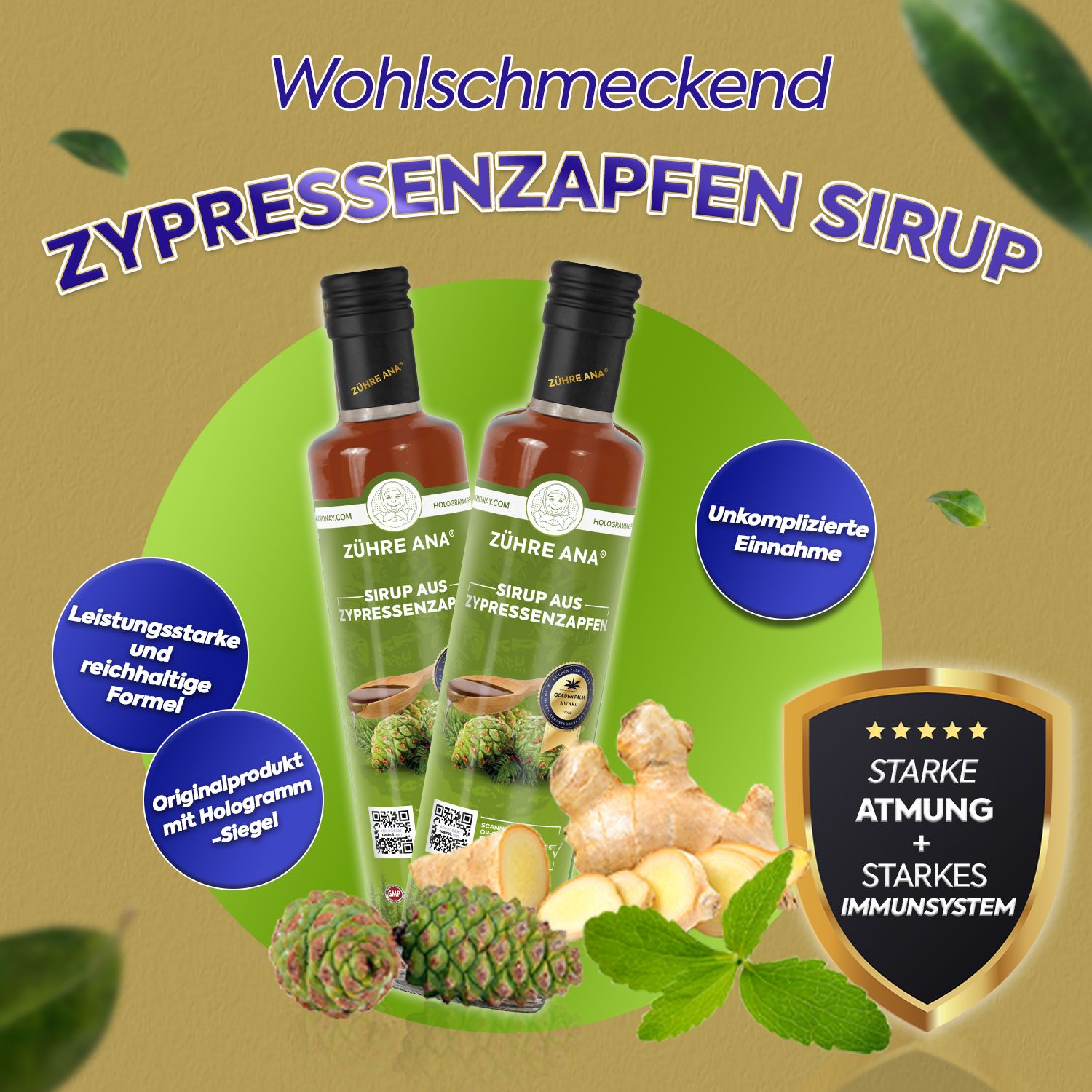 ZÜHRE ANA Sciroppo ai Coni di Cipresso
