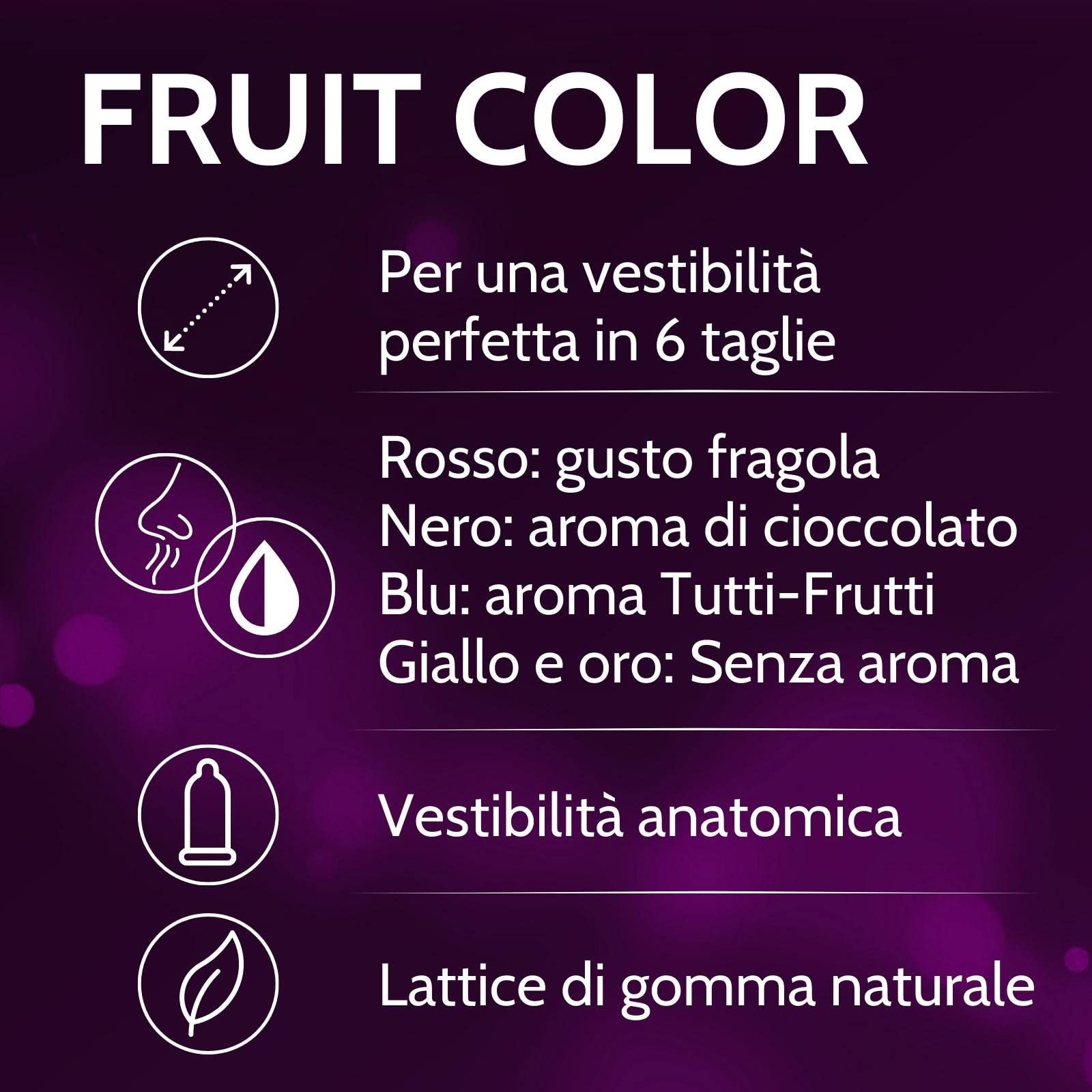 Vibratissimo Preservativi Fruit Color 57mm