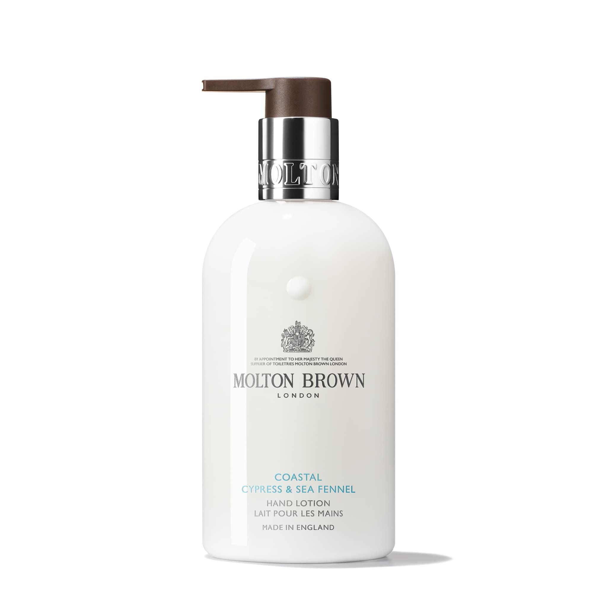Molton Brown Coastal Cypress & Sea Lozione mani, 300 ml - senza parabeni
