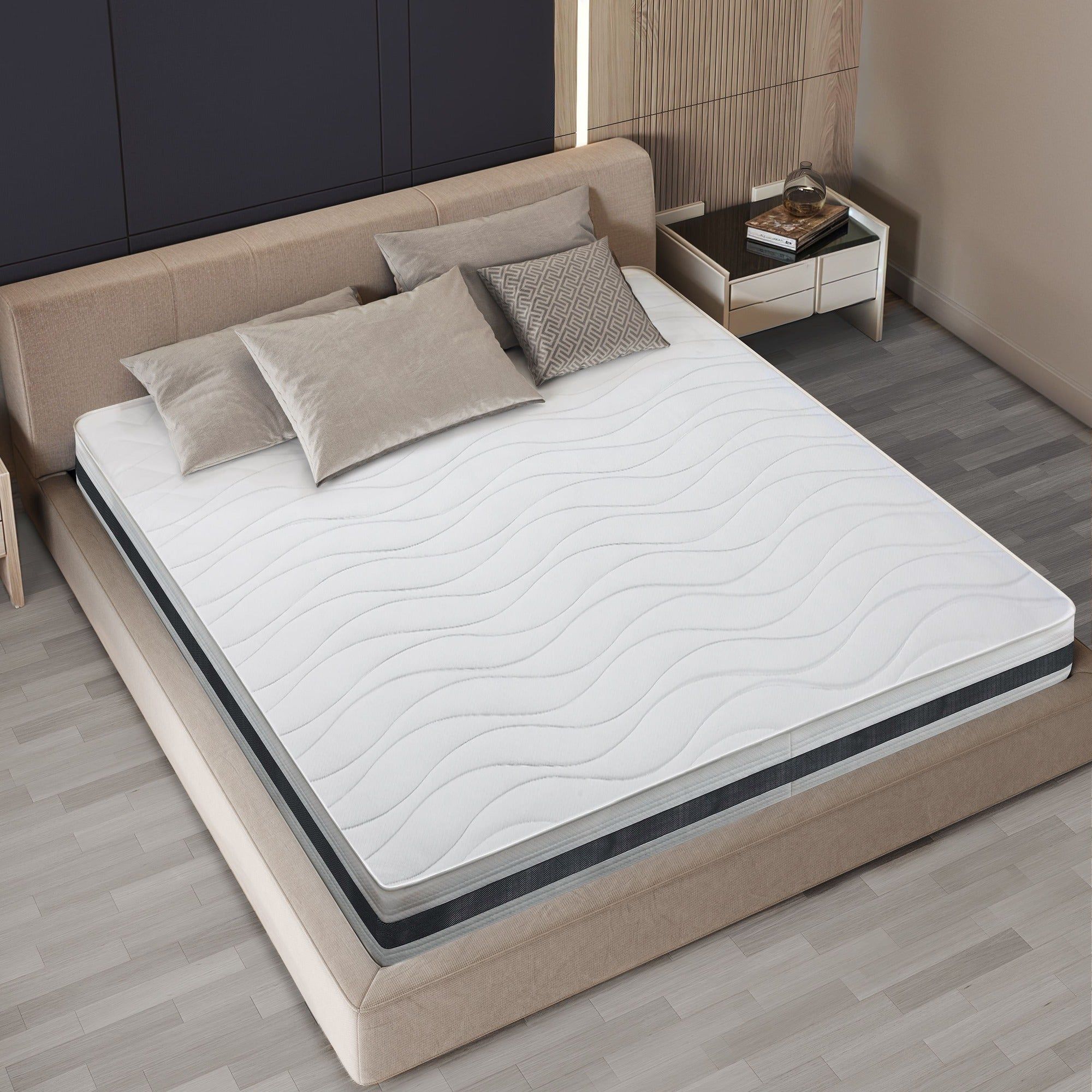 Materasso Una Piazza e Mezza 120x200 in Waterfoam Ipoallergenico, 20 cm ESSENTIAL