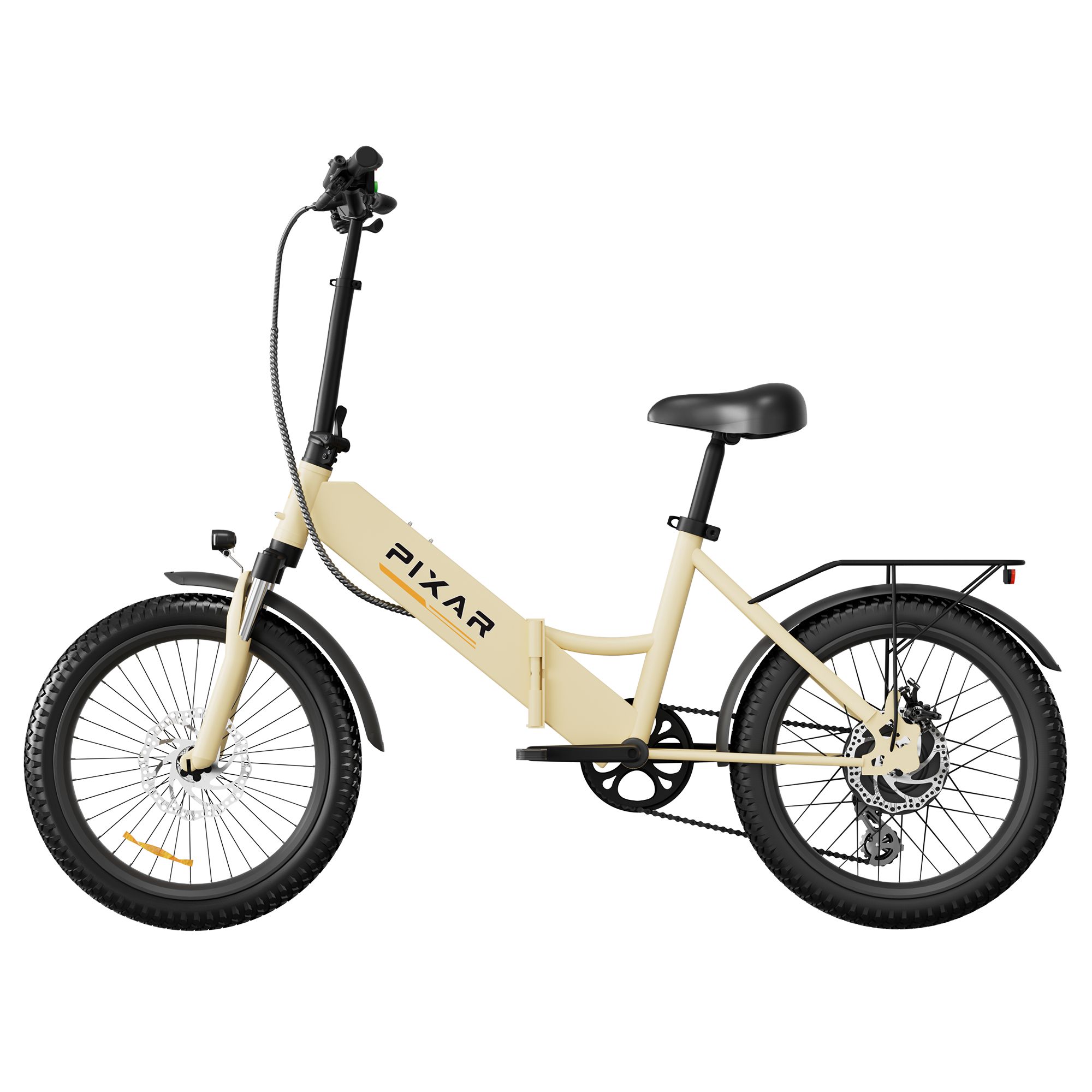 Bicicletta elettrica PIXAR Rusher, motore da 250 W, batteria da 36 V 12,8 Ah