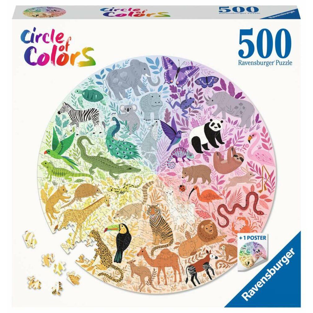 Puzzle a cerchio di colori - Animali, ück.