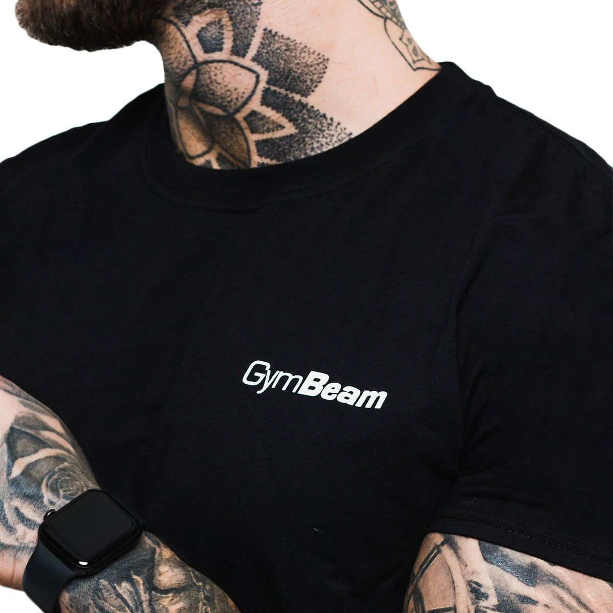 GymBeam T-shirt uomo Basic nera regular