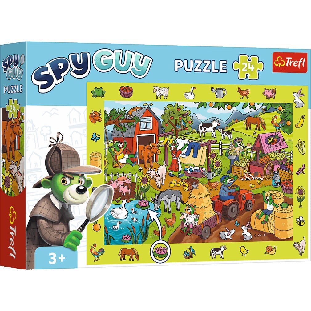 Puzzle trefl per la ricerca di immagini Spy Guy: La fattoria 24 pezzi