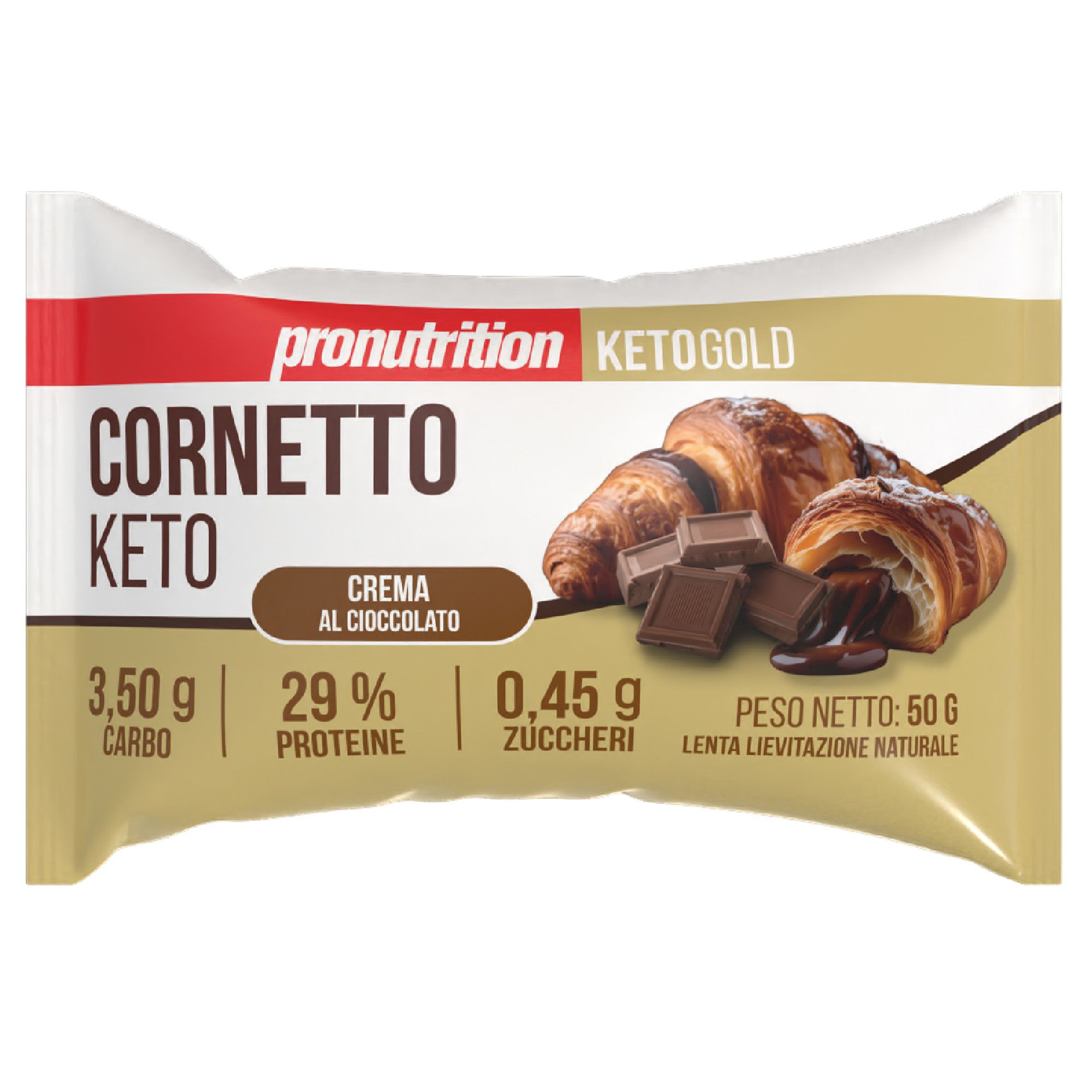 Pro Nutrition Cornetto keto (50 gr, Crema al cioccolato)