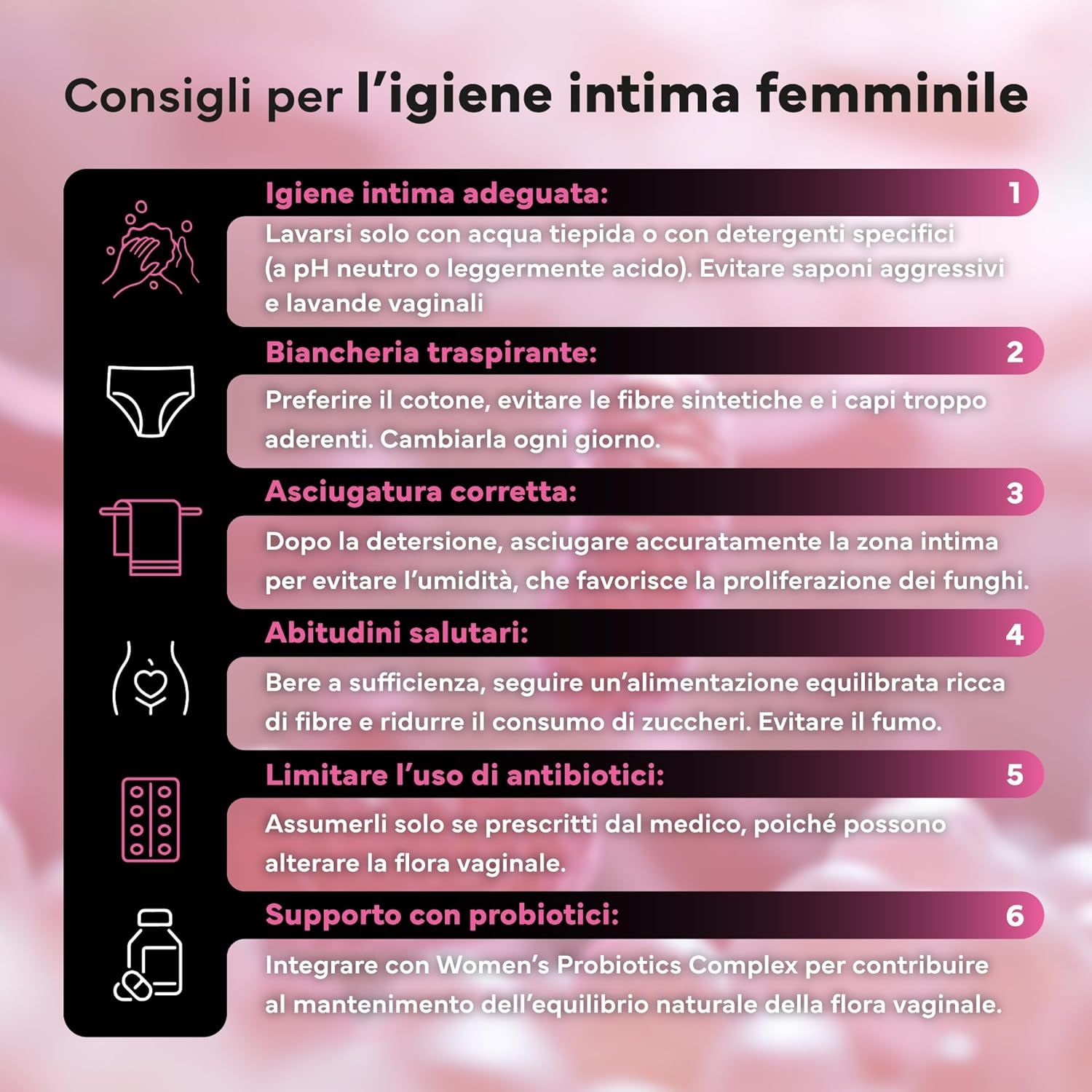SEVENS NUTRITION Capsule Probiotiche per la Flora Intima Femminile