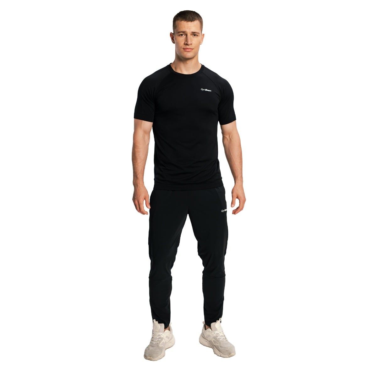 GymBeam Pantaloni uomo Pulse X Running slim nero