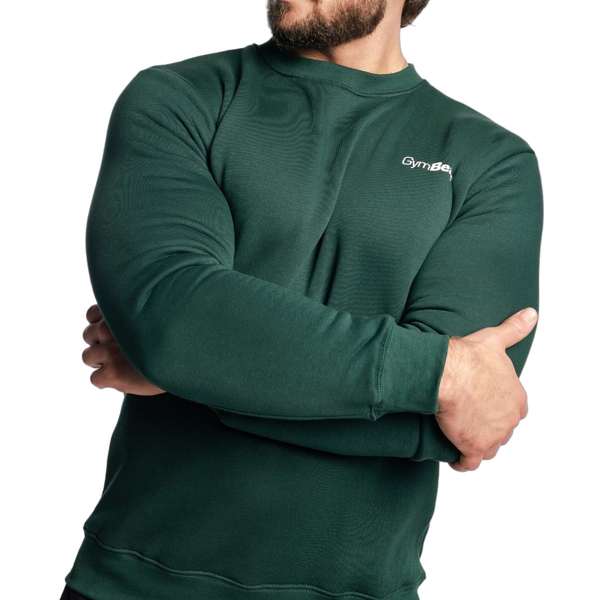 GymBeam Felpa uomo regular a girocollo Basic Pine