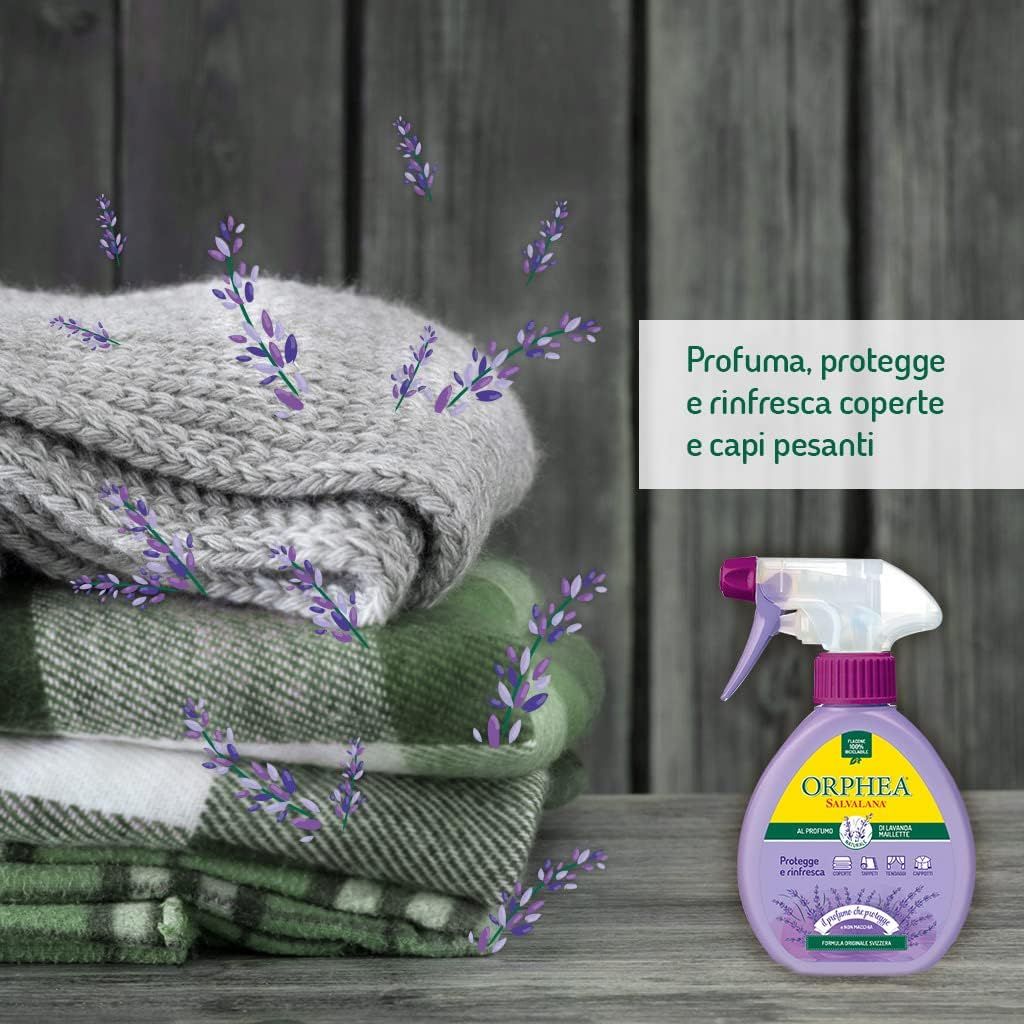 Orphea Salvalana, Spray Protezione Tappeti e Capi Grandi Dimensioni, Profumo di Lavanda, 150 ml