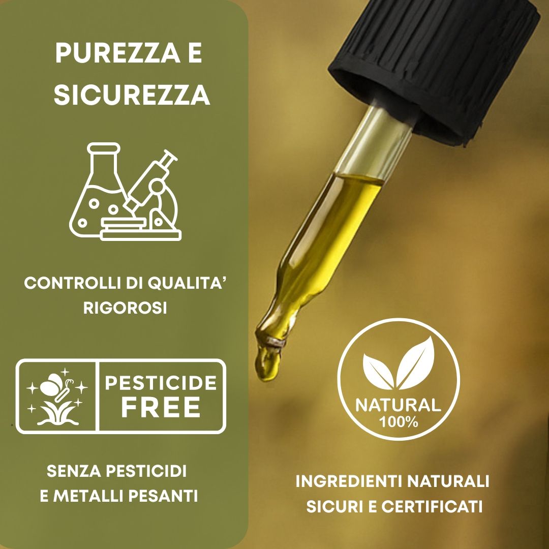 Olio CBD 10% Broad Spectrum Senza THC - Utile per Rilassamento e Sonno