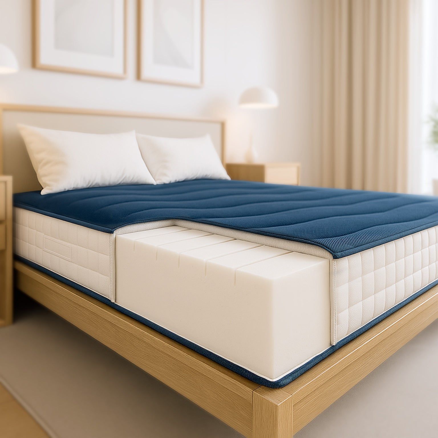 The White Stone Materasso 80x190 in Waterfoam Anallergico Alto 20 cm