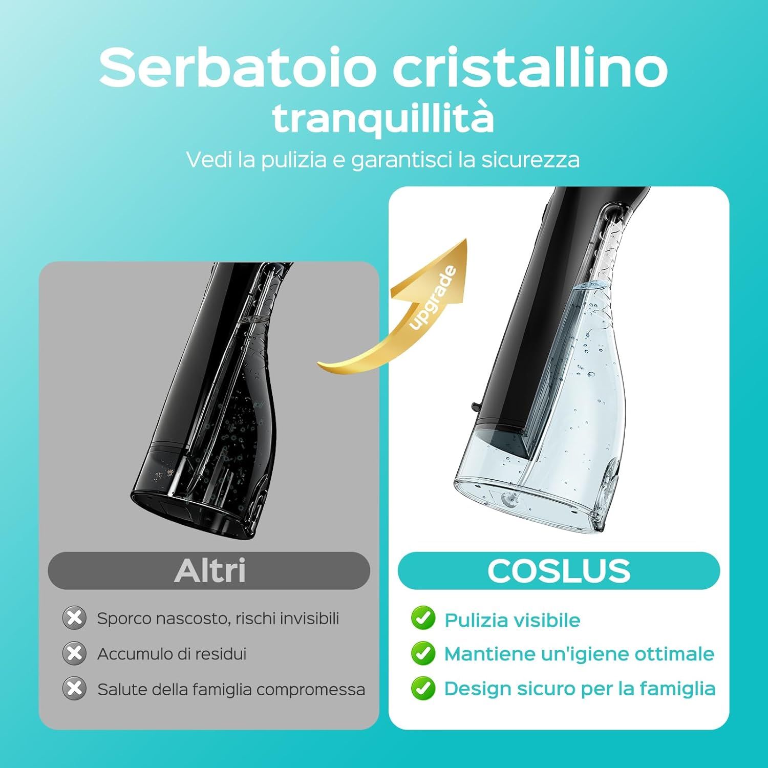 COSLUS idropulsore dentale senza fili