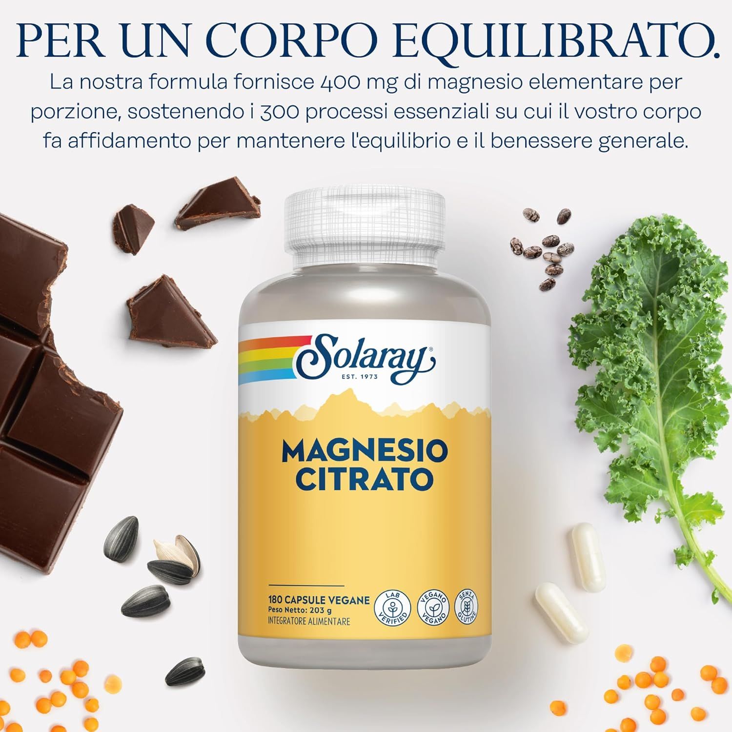 Solaray Magnesio Citrato Capsula